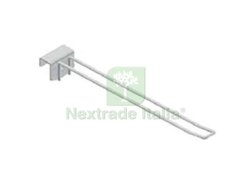 5PZ Gancio in Filo Cromato Doppio per Barre Universali - ? mm.5x300 l. — Casalinghi e organizzazione — rif. FERX.FER324588