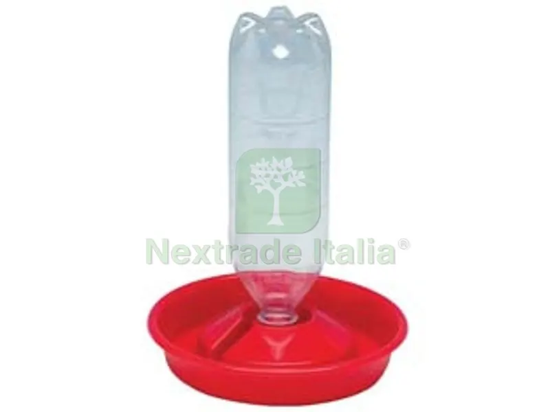 10PZ ABBEVERATOIO PIATTO PORTABOTTIGLIA PER PULCINI "TREVI" - ? cm.21 — Mangimi e alimentazione — rif. FERX.FER322560