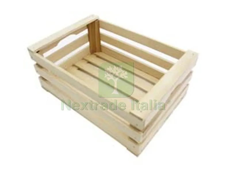 3PZ Cassetta in Legno - cm.25x17x10h. — Casalinghi e organizzazione — rif. FERX.FER323154