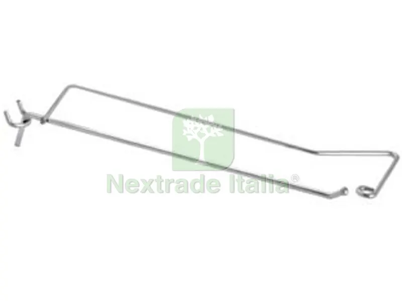 20PZ Ganci a 1 Filo con Portaprezzi per Pannelli Forati - ? mm.3,8x5x200 l. — Casalinghi e organizzazione — rif. FERX.FER323253