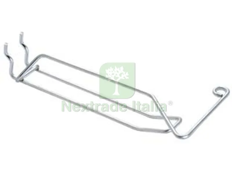 20PZ Ganci a 2 Fili con Portaprezzi Semplici per Pannelli Forati - ? mm.3,8x5x300 l. — Casalinghi e organizzazione — rif. FERX.FER323284 20PZ Ganci a 2 Fili con Portaprezzi Semplici per Pannelli Forati - ? mm.3,8x5x300 l. — Casalinghi e organizzazione — rif. FERX.FER323284