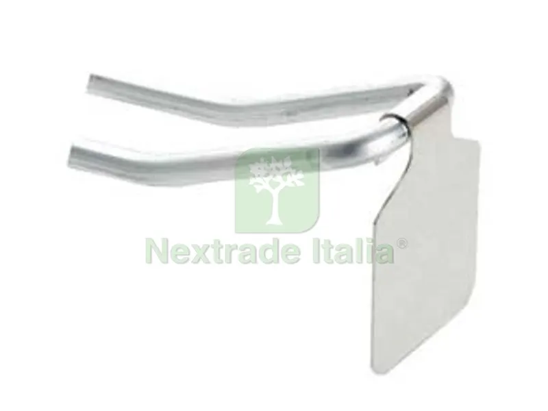 50PZ Targhetta in Acciaio Porta Etichetta per Ganci Doppi - mm.28x30 — Casalinghi e organizzazione — rif. FERX.FER323307