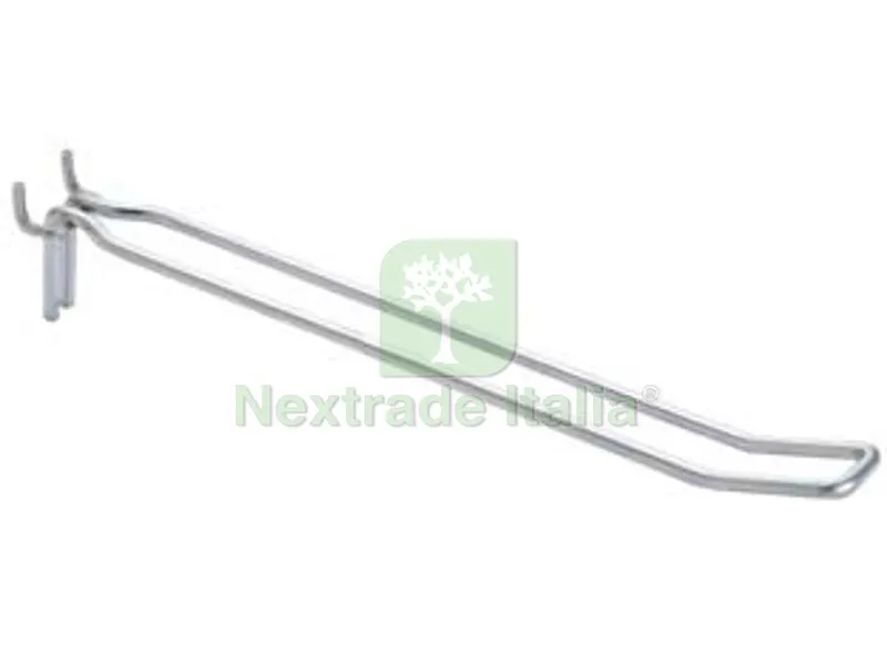 10PZ Ganci a 2 Fili per Pannelli Forati - ? mm.3,8x5x300 l. — Casalinghi e organizzazione — rif. FERX.FER323338