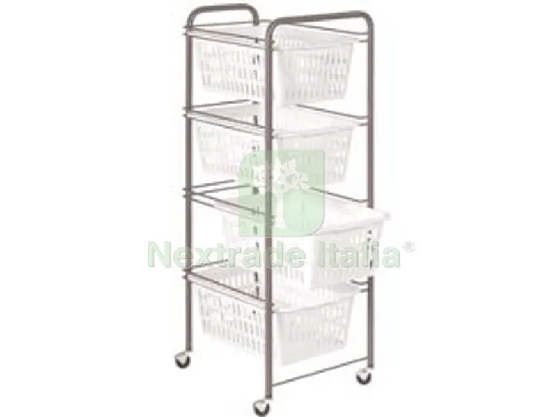 Carrello Siena 4 Piani - cm.32x38x86h. — Casalinghi e organizzazione — rif. FERX.FER323857