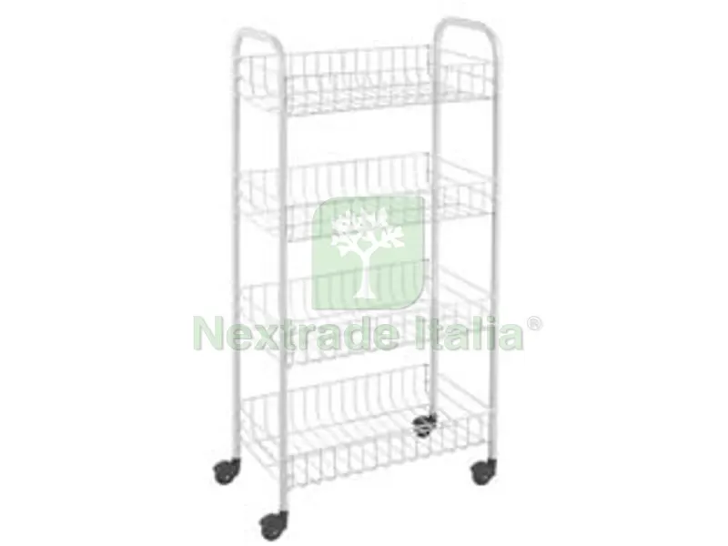 Carrello Pisa 4 Piani - cm.41X23X84 — Casalinghi e organizzazione — rif. FERX.FER323864
