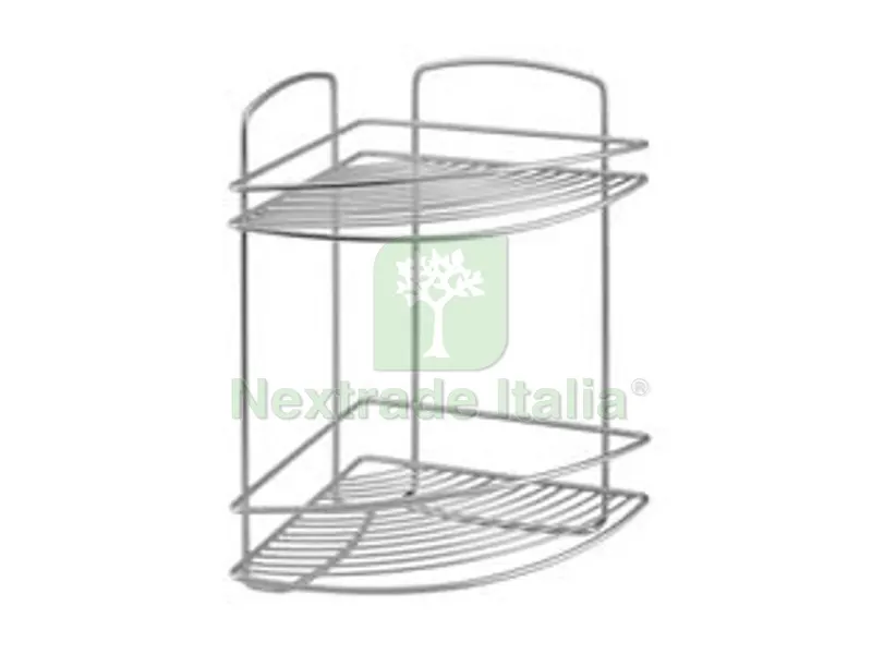 Mensola Angolare a 2 Piani Serie Onda - cm.22x22x35 — Arredo — rif. FERX.FER324281 Mensola Angolare a 2 Piani Serie Onda - cm.22x22x35 — Arredo — rif. FERX.FER324281