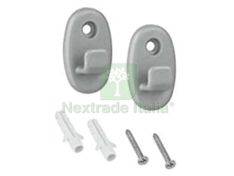 6PZ SET 2 GANCI IN NYLON SERIE ONDA — Accessori bagno — rif. FERX.FER324441 6PZ SET 2 GANCI IN NYLON SERIE ONDA — Accessori bagno — rif. FERX.FER324441