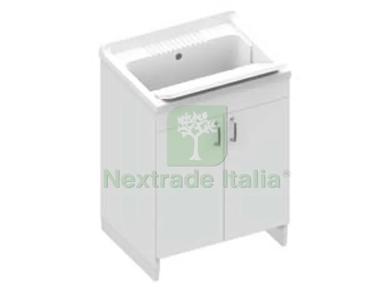Lavatoio in Legno Nobilitato e Asse in Polipropilene - cm.61x51x87h. — Pile e batterie — rif. FERX.FER324922