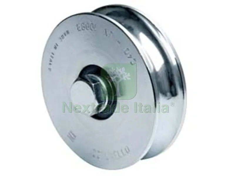 2PZ RUOTA CANCELLI GOLA SEMITONDA ART.315 - mm.160x33 — Accessori bagno — rif. FERX.FER325264
