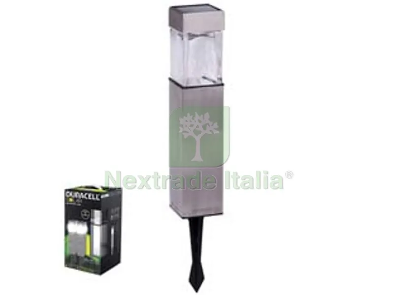 lampada solare led square in scatola set da 4 pezzi - mm.58x58x396,5h. - 5 lumen — Illuminazione — rif. FERX.FER325424 lampada solare led square in scatola set da 4 pezzi - mm.58x58x396,5h. - 5 lumen — Illuminazione — rif. FERX.FER325424