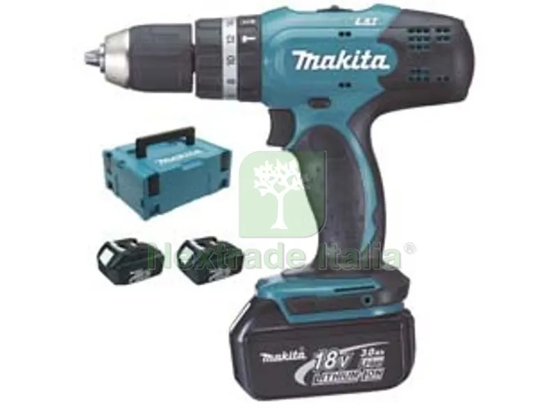 trapano avvitatore percuss.2 vel. 3 batt. litio 18v 3ah (dhp453rf3j) - 3 batterie da 3ah — Trapani e avvitatori — rif. FERX.FER325509