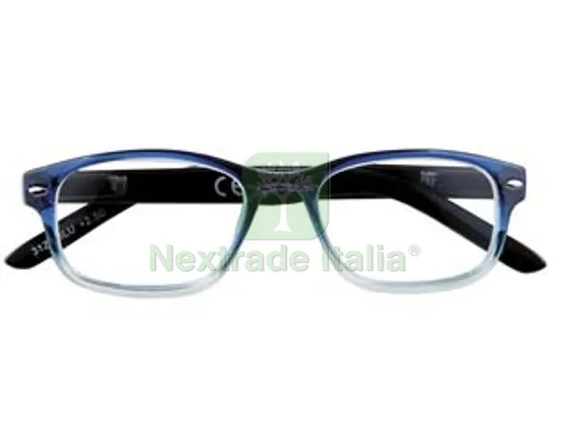 OCCHIALE LETTURA MONTATURA POLICARBONATO BLU SFUMATO B1 - diottrie +1,0 - 31Z-B1-BLU100 — Occhiali da lettura e protezione — rif. FERX.FER434423