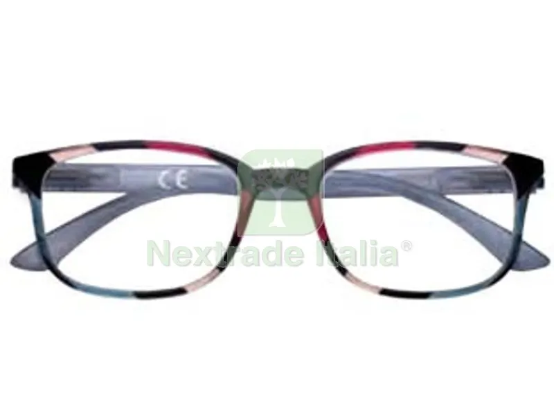 Occhiale Lettura Montatura Policarbonato Blu Fantasia B26 - diottrie +1,5 - 31Z-B26-BLU150 — Occhiali da lettura e protezione — rif. FERX.FER434645 Occhiale Lettura Montatura Policarbonato Blu Fantasia B26 - diottrie +1,5 - 31Z-B26-BLU150 — Occhiali da lettura e protezione — rif. FERX.FER434645