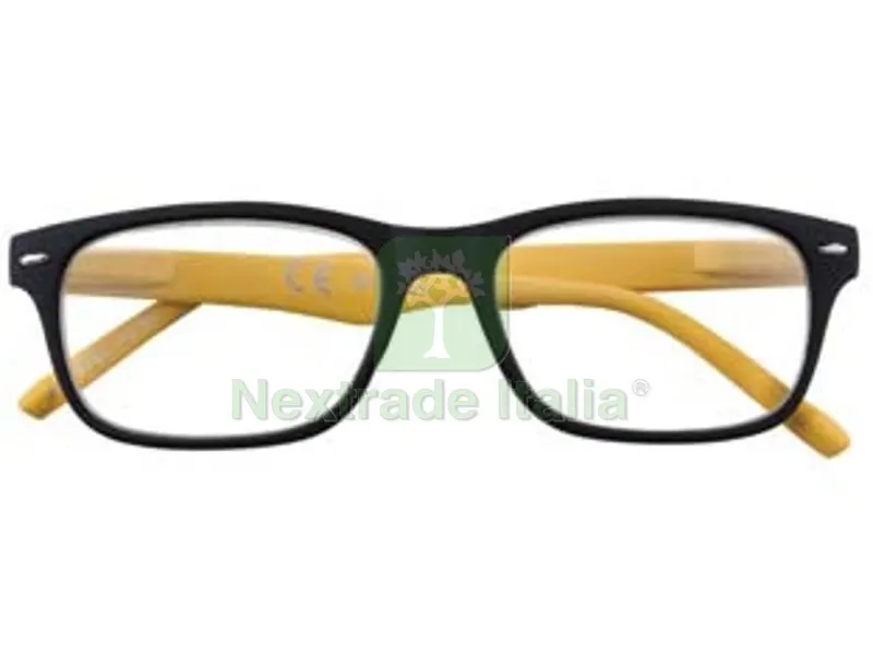OCCHIALE LETTURA MONTATURA POLICARBONATO NERO/GIALLO B3 - diottrie +2,0 - 31Z-B3-YEL200 — Occhiali da lettura e protezione — rif. FERX.FER340557
