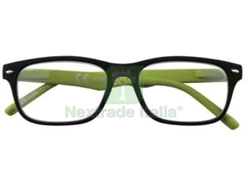 OCCHIALE LETTURA MONTATURA POLICARBONATO NERO/VERDE B3 - diottrie +2,5 - 31Z-B3-GRE250 — Occhiali da lettura e protezione — rif. FERX.FER340502 OCCHIALE LETTURA MONTATURA POLICARBONATO NERO/VERDE B3 - diottrie +2,5 - 31Z-B3-GRE250 — Occhiali da lettura e protezione — rif. FERX.FER340502