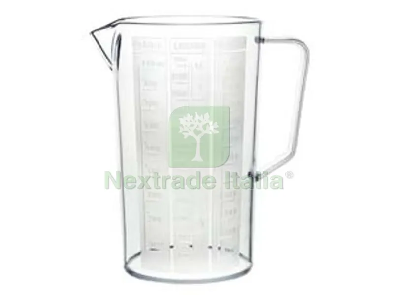 6PZ CARAFFA GRADUATA CON MANICO "FLORIDA" - lt.1,5 - ? cm.12x19h. — Cristalleria e tavola — rif. FERX.FER326193