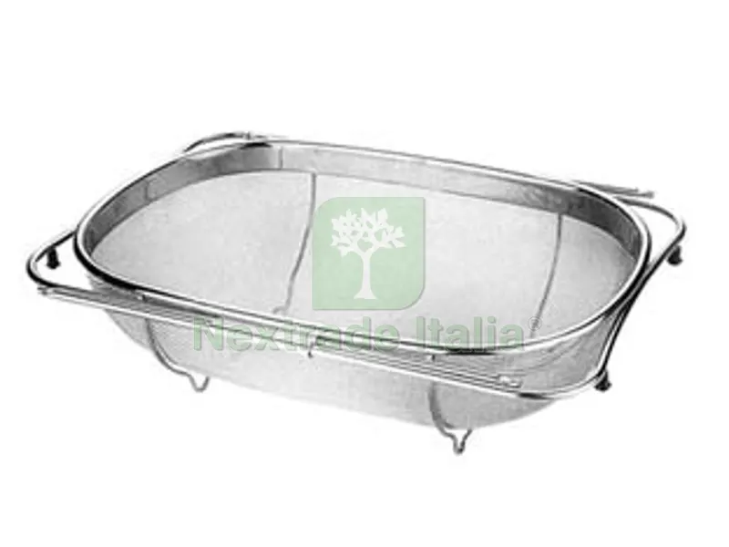 Scolatutto Estensibile in Acciaio Inox "chef" - cm.34/55x24x10h. — Casalinghi e organizzazione — rif. FERX.FER326940 Scolatutto Estensibile in Acciaio Inox "chef" - cm.34/55x24x10h. — Casalinghi e organizzazione — rif. FERX.FER326940