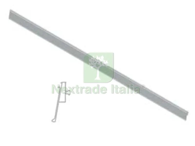 Portaprezzo PVC H40 Basculante per Ripiano Lamiera mm.40 h.x500 l. — Casalinghi e organizzazione — rif. FERX.FER327299