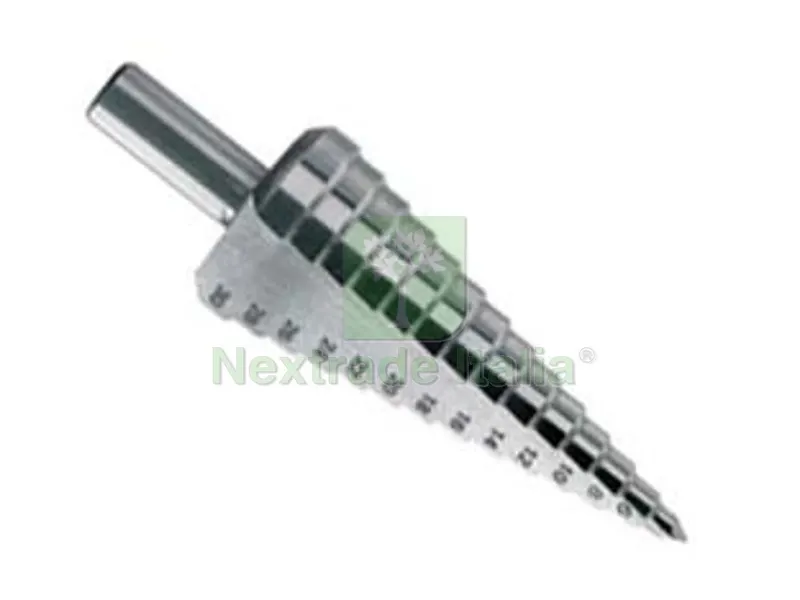 FRESA CONICA GRADUATA HSS-G - ? mm.4/12 gambo mm.6x70 9 gradini — Punte, frese e dischi — rif. FERX.FER327855