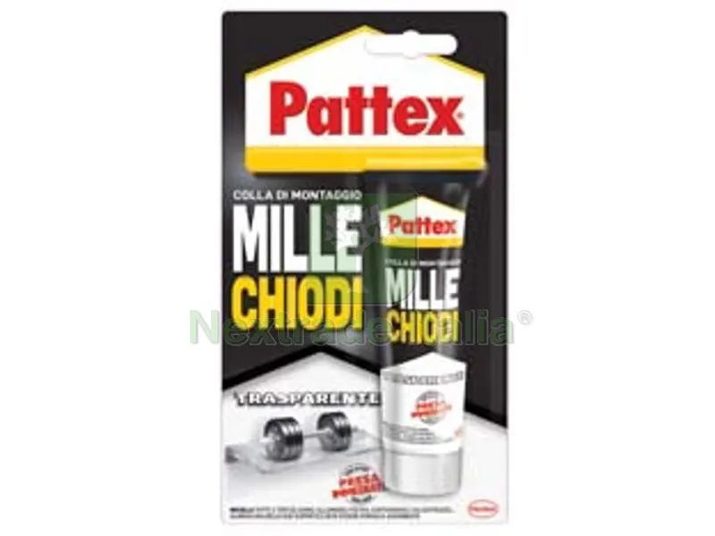 4BLISTER Pattex Millechiodi Trasparente - gr.40 — Chiodi e graffe — rif. FERX.FER328524
