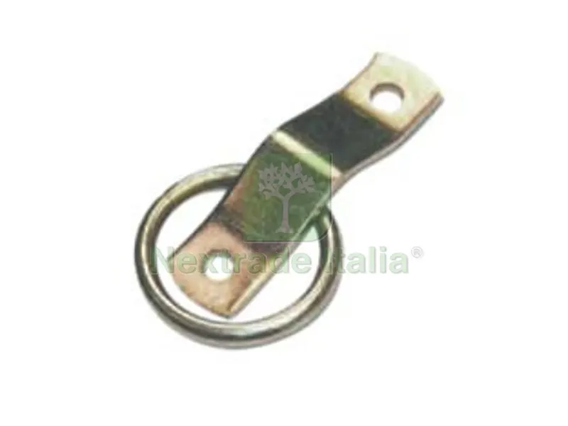 10PZ Cavallotto Semplice con Anello Saldato Acciaio Zincato - mm.80x20x3 — Ganci, moschettoni e anelli — rif. FERX.FER329583 10PZ Cavallotto Semplice con Anello Saldato Acciaio Zincato - mm.80x20x3 — Ganci, moschettoni e anelli — rif. FERX.FER329583