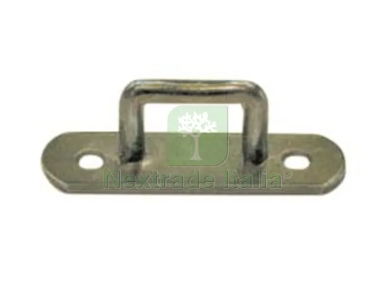 10PZ Cavallotto a Maniglia Rettangolare Zincato - mm.25x15 — Funi, golfari e accessori sollevamento — rif. FERX.FER329606
