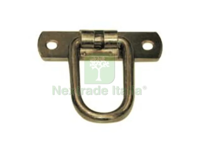 50PZ Cavallotto Snodato a Maniglia Tonda Zincato - mm.24x28 — Funi, golfari e accessori sollevamento — rif. FERX.FER329644