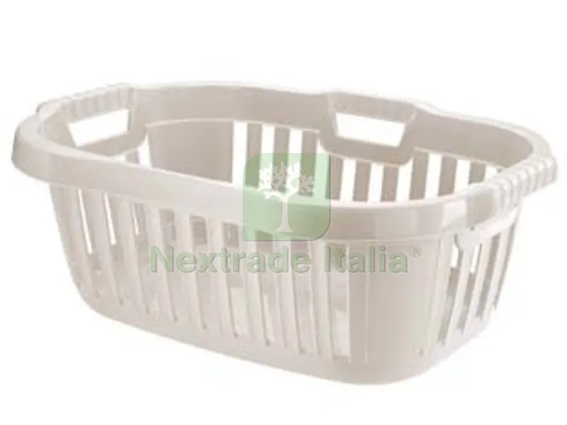 6PZ Cesto "hipster" Anatomico Panna - cm.66x44x25h. — Casalinghi e organizzazione — rif. FERX.FER330732