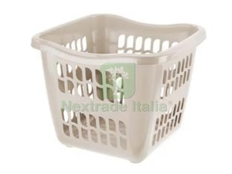6PZ Cesto "brio" Quadrato Panna - cm.39x39x30h. — Casalinghi e organizzazione — rif. FERX.FER330749