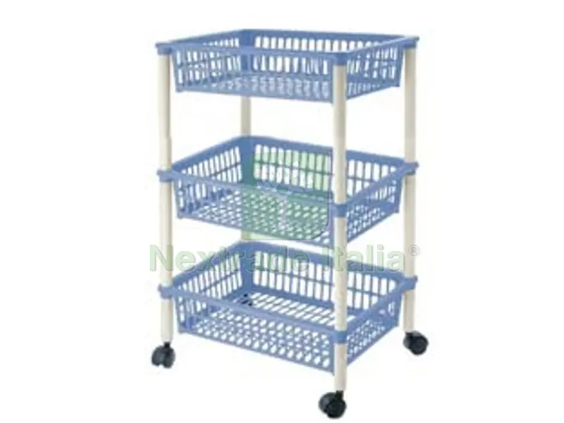 Carrello "mito" 3 Piani con Ruote - cm.40x29x62h. — Casalinghi e organizzazione — rif. FERX.FER331029 Carrello "mito" 3 Piani con Ruote - cm.40x29x62h. — Casalinghi e organizzazione — rif. FERX.FER331029