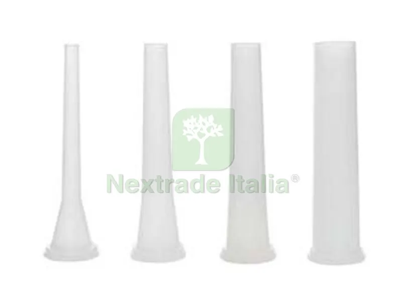 SERIE IMBUTI IN MOPLEN 4 PEZZI CON SFIATO ARIA PER INSACCATRICI - pz.4 ? mm.10/20/30/40 — Casalinghi e organizzazione — rif. FERX.FER331173