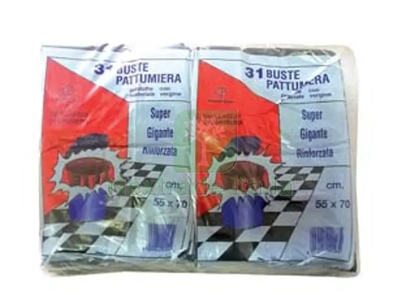 20CF Saccpo Pattumiera con Laccio di Chiusura Nero PZ.31 - cm.55x70 gr.480 — Casalinghi e organizzazione — rif. FERX.FER331227 20CF Saccpo Pattumiera con Laccio di Chiusura Nero PZ.31 - cm.55x70 gr.480 — Casalinghi e organizzazione — rif. FERX.FER331227