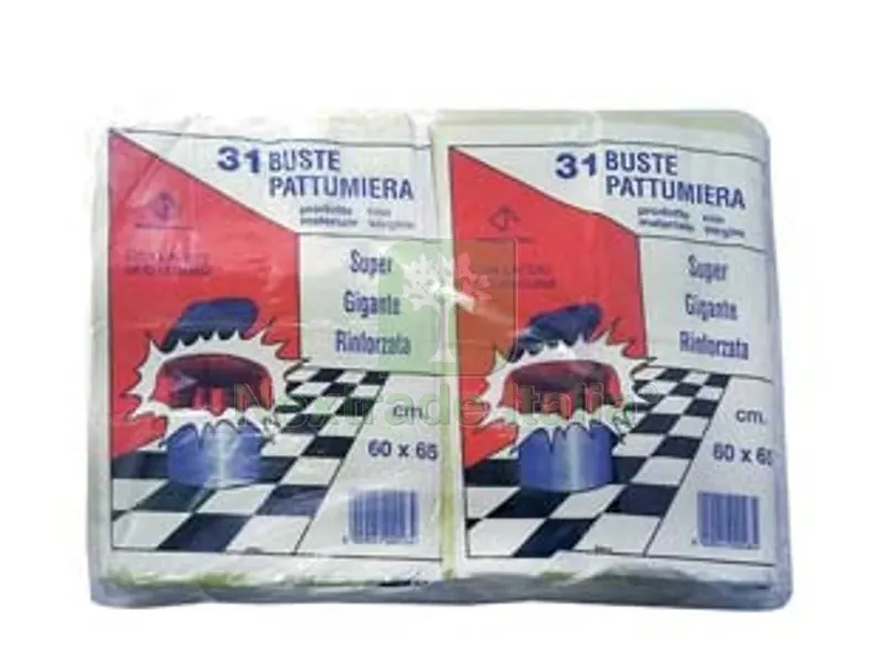 20CF Sacco Pattumiera con Laccio di Chiusura Giallo PZ.31 - cm.60x65 gr.480 — Casalinghi e organizzazione — rif. FERX.FER331234 20CF Sacco Pattumiera con Laccio di Chiusura Giallo PZ.31 - cm.60x65 gr.480 — Casalinghi e organizzazione — rif. FERX.FER331234