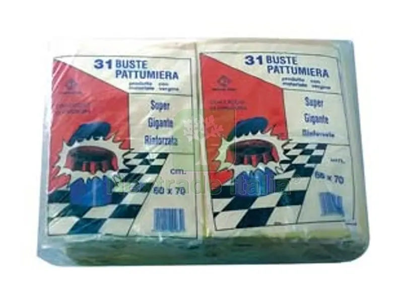 20CF Sacco Pattumiera con Laccio di Chiusura Giallo PZ.31 - cm.60x70 gr.600 — Casalinghi e organizzazione — rif. FERX.FER331319 20CF Sacco Pattumiera con Laccio di Chiusura Giallo PZ.31 - cm.60x70 gr.600 — Casalinghi e organizzazione — rif. FERX.FER331319