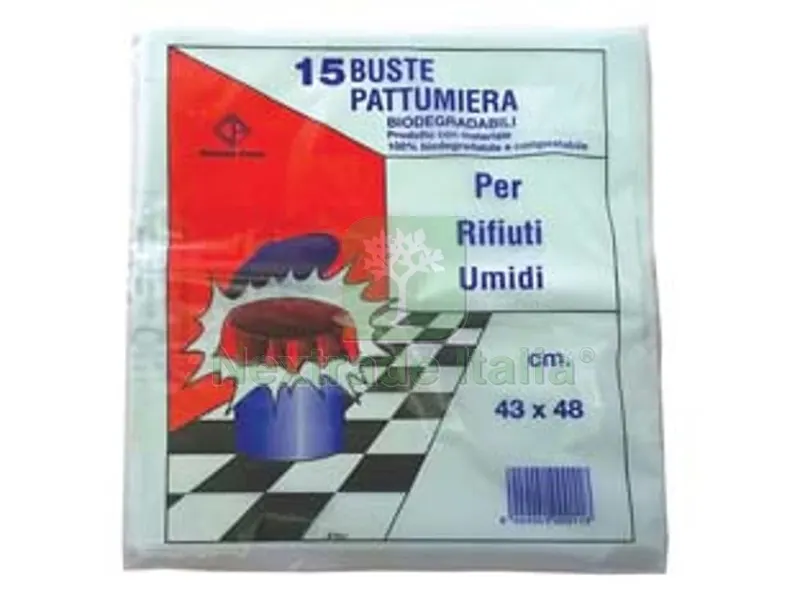 40CF Sacco Pattumiera Biodegradabile per Rifiuti Umidi PZ.15 - cm.43x48 gr.175 — Casalinghi e organizzazione — rif. FERX.FER331333