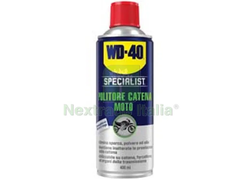 3PZ wd-40 specialist moto spray pulitore catena - ml.400 spray — Lubrificanti e oli — rif. FERX.FER332194 3PZ wd-40 specialist moto spray pulitore catena - ml.400 spray — Lubrificanti e oli — rif. FERX.FER332194
