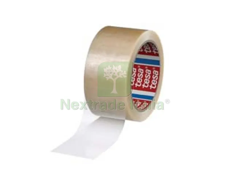 6PZ NASTRO IMBALLAGGIO PVC TRASPARENTE SILENZIOSO - mt.66 x mm.50h. — Misurazione e taglio manuale — rif. FERX.FER332330