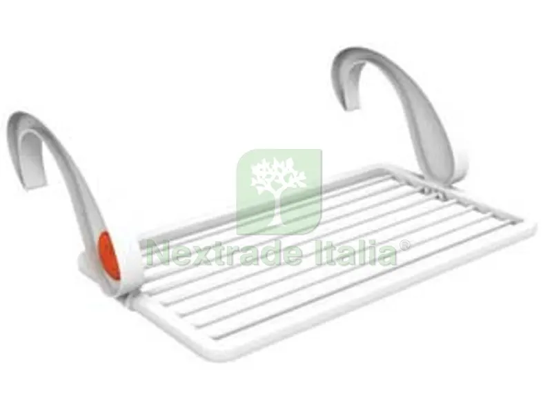 STENDIBIANCHERIA "VIRGOLA" MT.10 - cm.96x50x30h. — Stendibiancheria e bucato — rif. FERX.FER333009