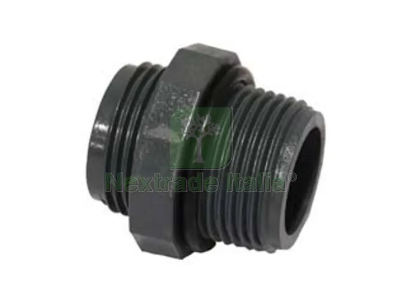 10PZ Niples (PP) Filettato Maschio Maschio con O-Ring in Polipropilene — Guarnizioni e tenute — rif. FERX.FER333184