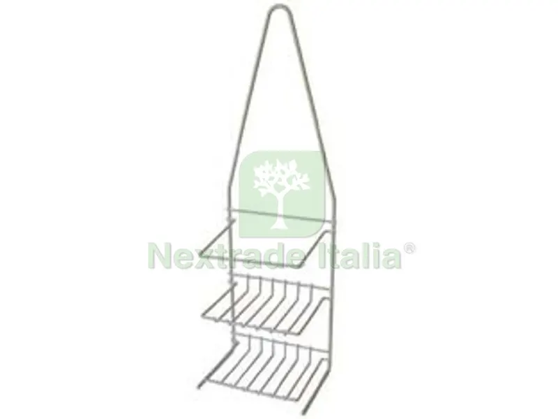 SUPPORTO A 2 PIANI PER DOCCIA ELLIPSE - cm.14x10x45 — Accessori bagno — rif. FERX.FER333412 SUPPORTO A 2 PIANI PER DOCCIA ELLIPSE - cm.14x10x45 — Accessori bagno — rif. FERX.FER333412