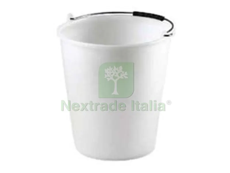 5PZ SECCHIO CASALINGO IN POLIETILENE BIANCO - cm.32x32 lt.15 — Teli e film di protezione — rif. FERX.FER333764 5PZ SECCHIO CASALINGO IN POLIETILENE BIANCO - cm.32x32 lt.15 — Teli e film di protezione — rif. FERX.FER333764