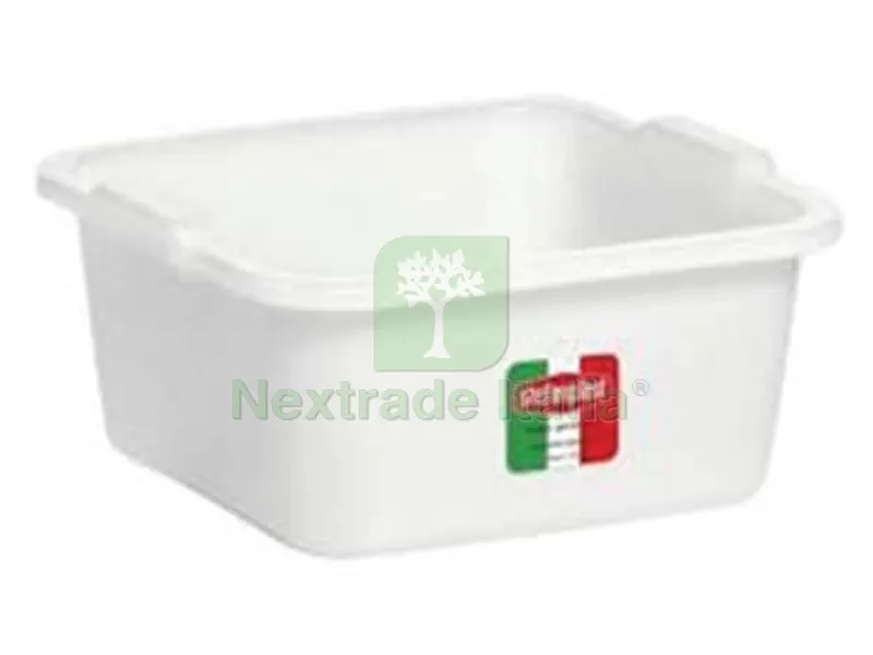 5PZ Bacinella Quadra in Polietilene Bianca - cm.38x38x16 da lt.16 — Teli e film di protezione — rif. FERX.FER333795 5PZ Bacinella Quadra in Polietilene Bianca - cm.38x38x16 da lt.16 — Teli e film di protezione — rif. FERX.FER333795