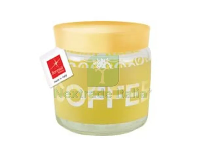 6PZ BARATTOLO "GIARA" SOFT COFFEE - ? mm.106 cl.75 - altezza mm.126 — Accessori bagno — rif. FERX.FER334990 6PZ BARATTOLO "GIARA" SOFT COFFEE - ? mm.106 cl.75 - altezza mm.126 — Accessori bagno — rif. FERX.FER334990