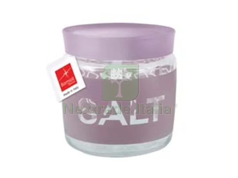 6PZ BARATTOLO "GIARA" SOFT SALT - ? mm.106 cl.75 - altezza mm.126 — Accessori bagno — rif. FERX.FER335003 6PZ BARATTOLO "GIARA" SOFT SALT - ? mm.106 cl.75 - altezza mm.126 — Accessori bagno — rif. FERX.FER335003