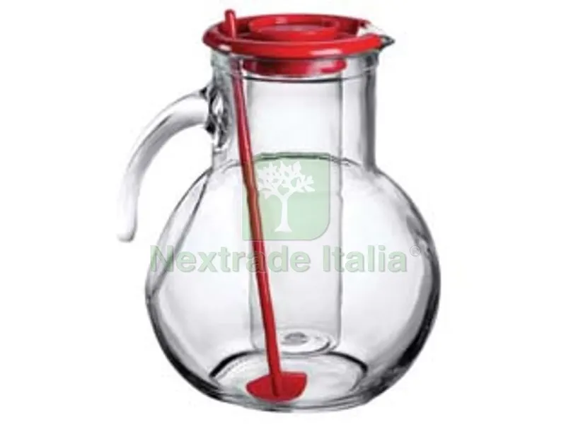 6PZ CARAFFA "KUFRA" LT.2 - lt.2 - altezza mm.215 - colore rosso — Cristalleria e tavola — rif. FERX.FER335362