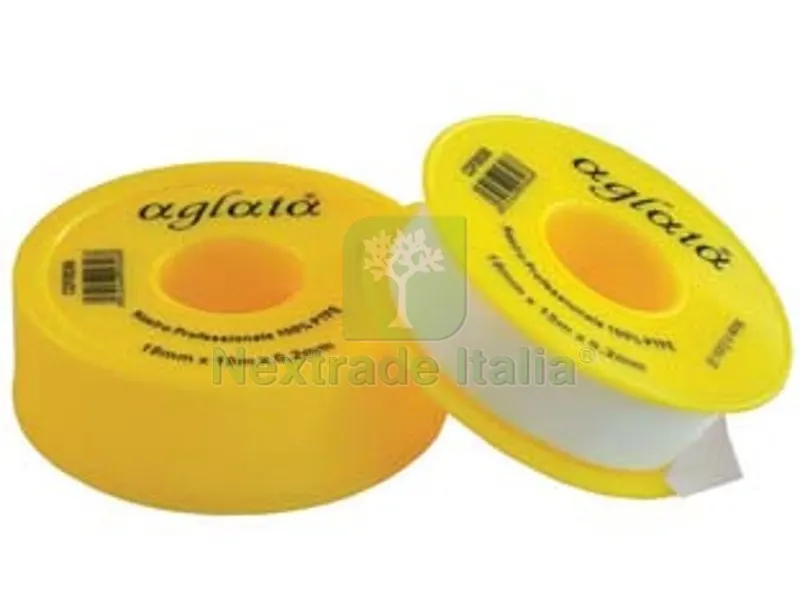 10PZ NASTRO TEFLON MM.19 MT.15 MM.0,2 nastro in resina P.T.F.E spessore mm 0,2 lunghezza m 15 larghezza mm 19 densit? g/cmc 0,30 peso nastro g 17,1 temperatura da -190?C a +370?C pressione ma — Guarnizioni e tenute — rif. FERX.FER336697