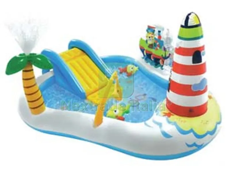 piscina gonfiabile "fishing fun play center" +3 anni - cm.218x188x99h. - peso kg.4,35 (57162) — Gonfiabili e galleggianti — rif. FERX.FER336727 piscina gonfiabile "fishing fun play center" +3 anni - cm.218x188x99h. - peso kg.4,35 (57162) — Gonfiabili e galleggianti — rif. FERX.FER336727