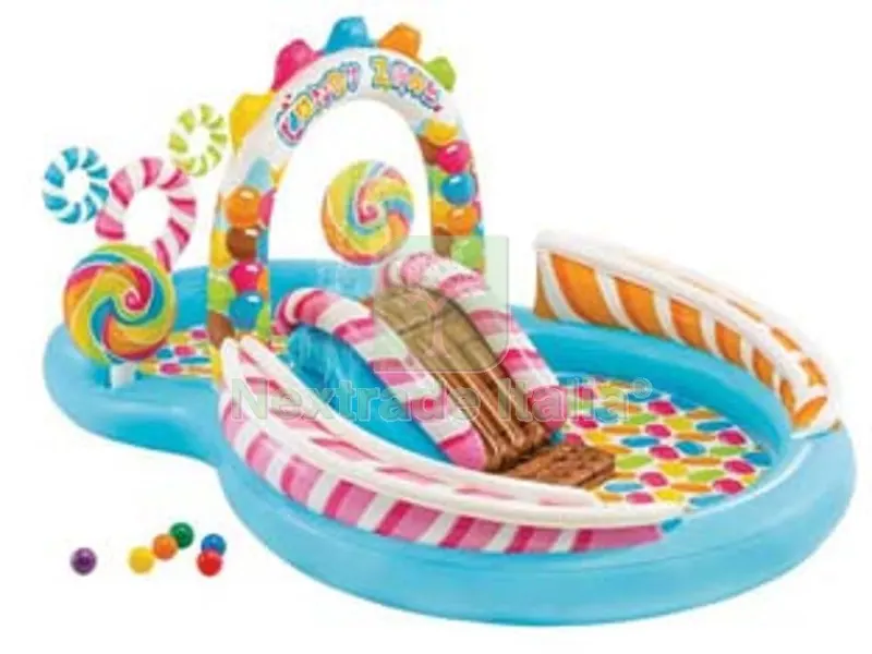 piscina gonfiabile "candy zone play center" +3 anni - cm.295x191x130h. - peso kg.7,50 (57149) — Gonfiabili e galleggianti — rif. FERX.FER336734