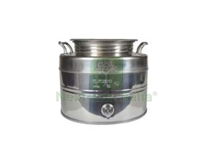 Fusto Inox per Olio Graffato LT.10 — Chiodi e graffe — rif. FERX.FER336741 Fusto Inox per Olio Graffato LT.10 — Chiodi e graffe — rif. FERX.FER336741