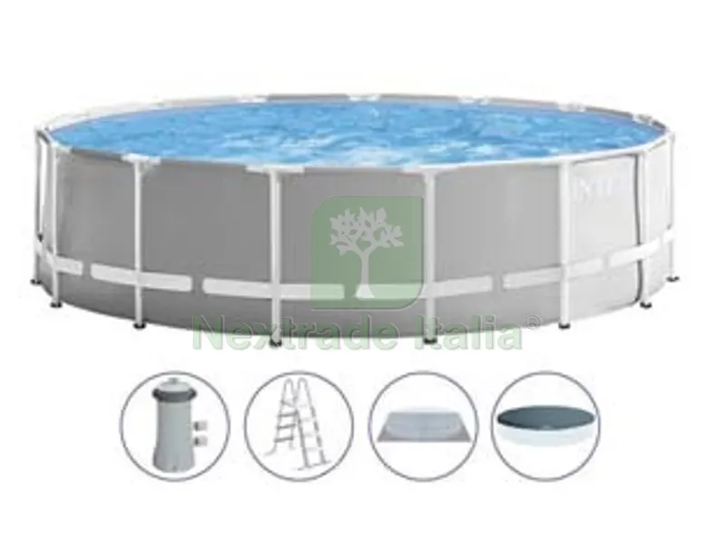 Piscina "prism Frame" Rotonda con Telaio Portante con Pompa CM.457X122H. - Capacit? LT.16805 - Peso KG.73,1 (26726) — Tempo libero outdoor — rif. FERX.FER336819